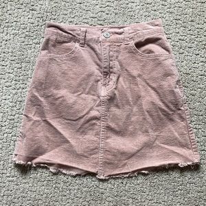 John Galt (Brandy Melville) Pink Corduroy Skirt